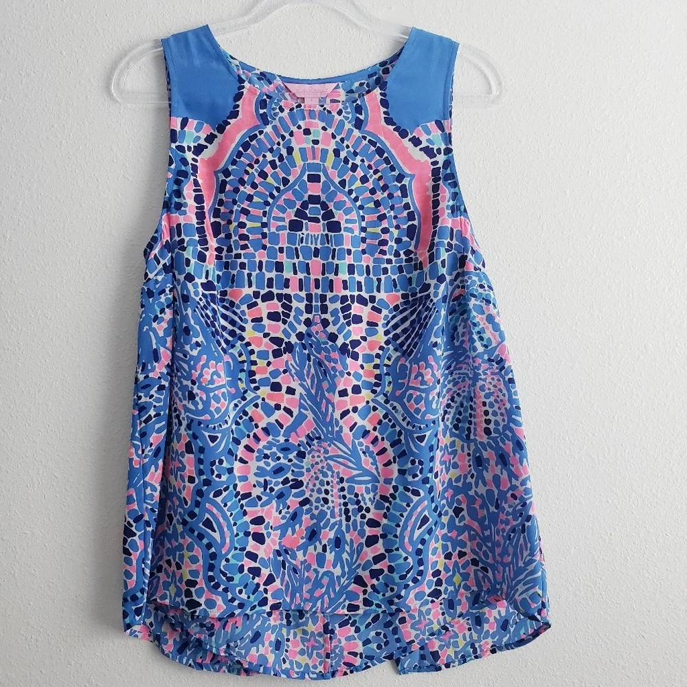 Lilly Pulitzer Zeta Sleeveless Tank Top - Picture 2 of 11